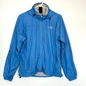 The North Face Hydrenalite Windbreaker Jacket Hooded Blue Women’s Size M…